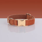 Luxury Velvet Dog Collar With Name
