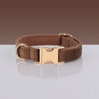 Luxury Velvet Dog Collar With Name