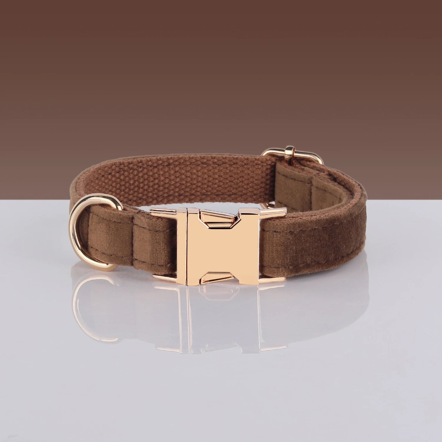 Luxury Velvet Dog Collar With Name