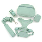 Corduroy Dog Harness Set 5-in-1