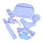Corduroy Dog Harness Set 5-in-1