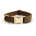 Luxury Velvet Dog Collar With Name