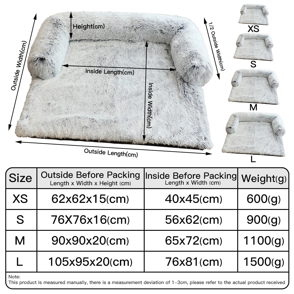 Removable Fluffy Pet Bed