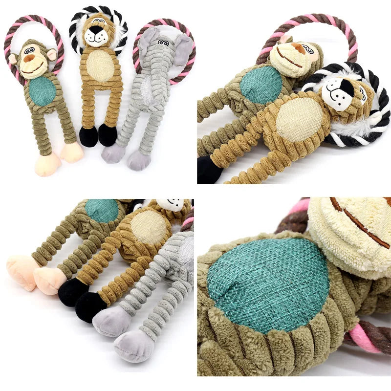Squeaky Animal Dog Toy