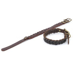 Braided Leather Collar
