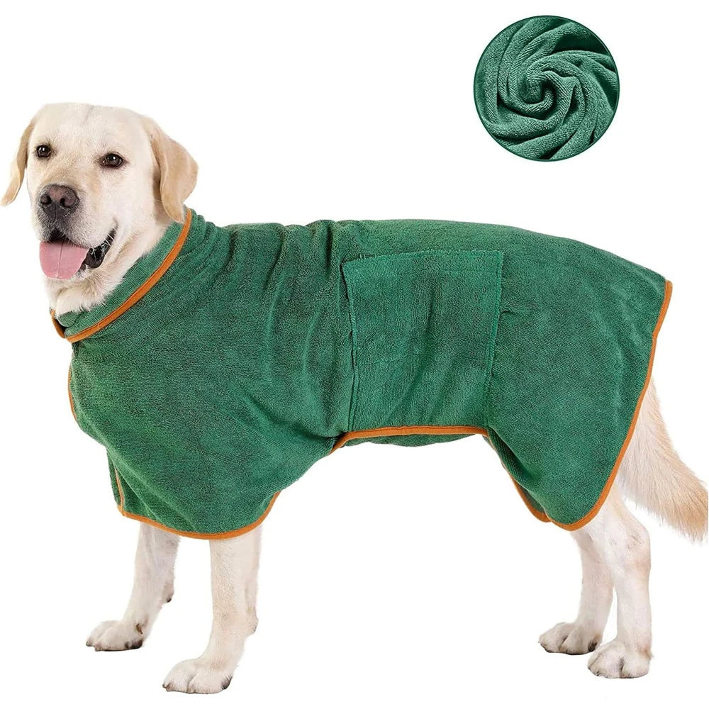 Dog Bathrobe Higly Absorbent