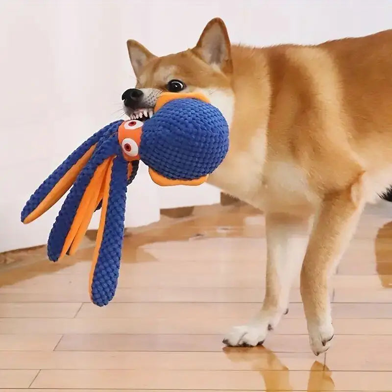 Octopus Squeaky Dog Toy