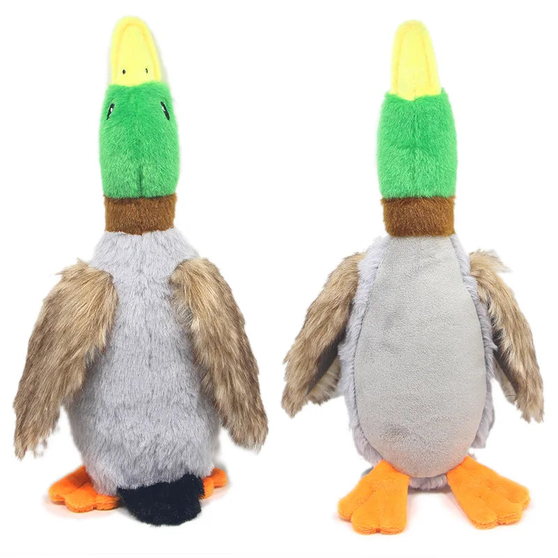 Plush Duck Dog Toy